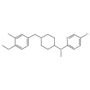 5-chloro-N-{1-[(3-fluoro-4-methoxyphenyl)methyl]piperidin-4-yl}-N-methylpyrimidin-2-amine Structure