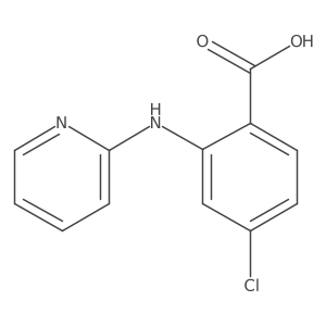 4-Chloro-2-[(pyridin-2-yl)amino]benzoic acid结构式