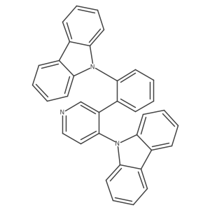 9-(3-(2-(9H-Carbazol-9-yl)phenyl)pyridin-4-yl)-9H-carbazole结构式