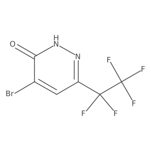 4-Bromo-6-(perfluoroethyl)pyridazin-3(2H)-one结构式