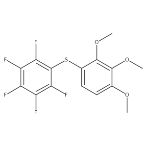 1,2,3,4,5-Pentafluoro-6-[(2,3,4-trimethoxyphenyl)thio]benzene Structure