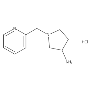 1-(Pyridin-2-ylmethyl)pyrrolidin-3-amine hydrochloride Structure