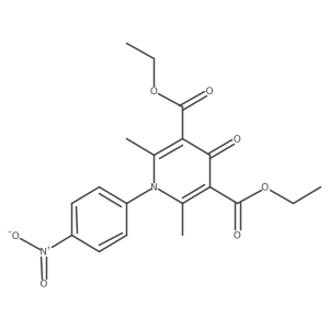3,5-Diethyl 1,4-dihydro-2,6-dimethyl-1-(4-nitrophenyl)-4-oxo-3,5-pyridinedicarboxylate结构式