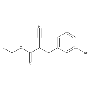 Ethyl 3-bromo-I+/--cyanobenzenepropanoate Structure