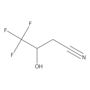4,4,4-Trifluoro-3-hydroxybutanenitrile Structure