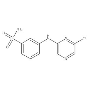 Benzenesulfonamide, 3-[(6-chloro-2-pyrazinyl)amino]- Structure