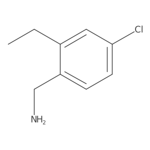 4-Chloro-2-ethylbenzenemethanamine Structure