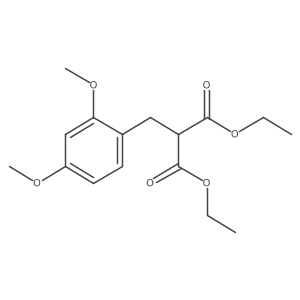 1,3-Diethyl 2-[(2,4-dimethoxyphenyl)methyl]propanedioate Structure