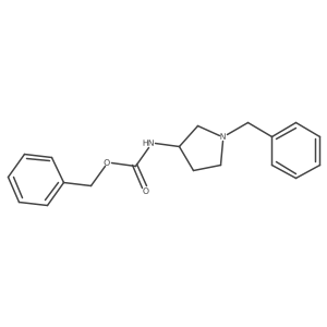 1-Benzyl-3-benzyloxycarbonylaminopyrrolidine Structure