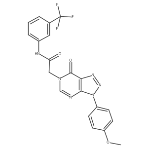 2-(3-(4-methoxyphenyl)-7-oxo-3H-[1,2,3]triazolo[4,5-d]pyrimidin-6(7H)-yl)-N-(3-(trifluoromethyl)phenyl)acetamide Structure