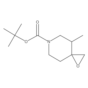 Tert-butyl 4-methyl-1-oxa-6-azaspiro[2.5]octane-6-carboxylate结构式