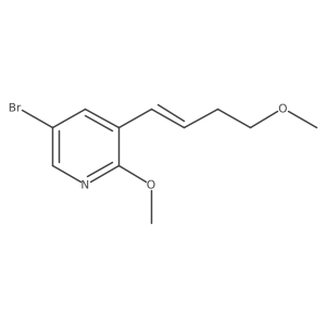 5-Bromo-2-methoxy-3-(4-methoxybut-1-enyl)pyridine Structure