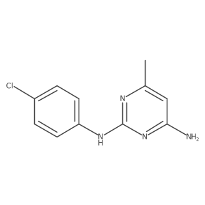 N2-(4-chlorophenyl)-6-methylpyrimidine-2,4-diamine Structure