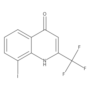 8-Iodo-2-(trifluoromethyl)quinolin-4(1H)-one Structure