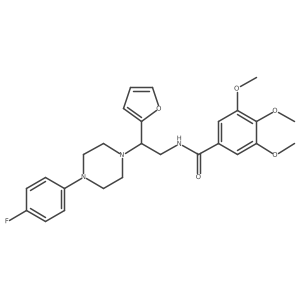 N-(2-(4-(4-fluorophenyl)piperazin-1-yl)-2-(furan-2-yl)ethyl)-3,4,5-trimethoxybenzamide Structure