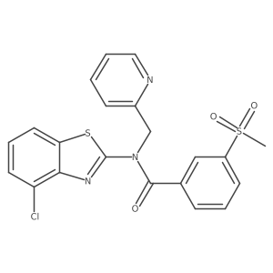 N-(4-chlorobenzo[d]thiazol-2-yl)-3-(methylsulfonyl)-N-(pyridin-2-ylmethyl)benzamide Structure