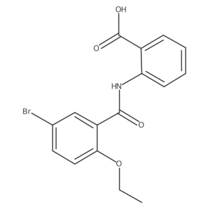 2-[(5-Bromo-2-ethoxybenzoyl)amino]benzoic acid结构式