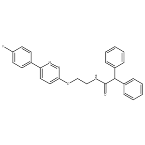 N-(2-((6-(4-fluorophenyl)pyridazin-3-yl)oxy)ethyl)-2,2-diphenylacetamide结构式