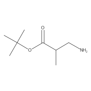 (R)-tert-Butyl 3-amino-2-methylpropanoate结构式