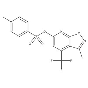 3-Methyl-4-(trifluoromethyl)-[1,2]oxazolo[5,4-b]pyridin-6-yl 4-methylbenzene-1-sulfonate Structure
