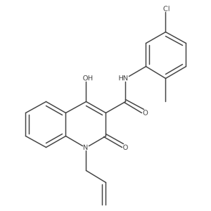 1-allyl-N-(5-chloro-2-methylphenyl)-4-hydroxy-2-oxo-1,2-dihydroquinoline-3-carboxamide Structure