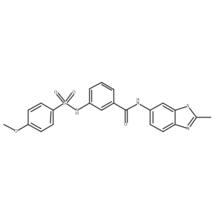 3-(4-methoxybenzenesulfonamido)-N-(2-methyl-1,3-benzothiazol-6-yl)benzamide Structure