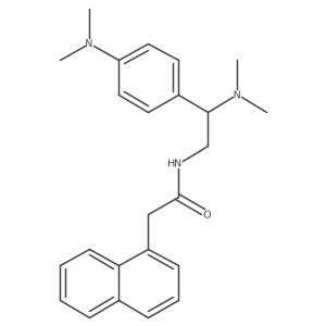 N-[2-(dimethylamino)-2-[4-(dimethylamino)phenyl]ethyl]-2-naphthalen-1-ylacetamide Structure