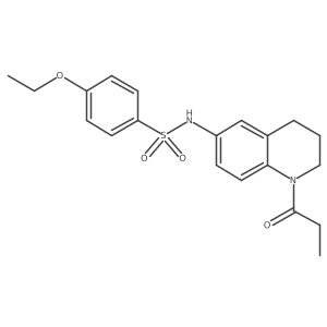 4-ethoxy-N-(1-propanoyl-1,2,3,4-tetrahydroquinolin-6-yl)benzene-1-sulfonamide Structure