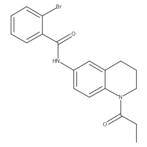 2-bromo-N-(1-propionyl-1,2,3,4-tetrahydroquinolin-6-yl)benzamide结构式