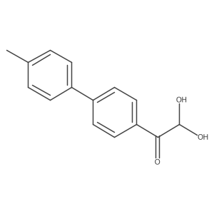 2,2-Dihydroxy-1-[4-(4-methylphenyl)phenyl]ethanone结构式