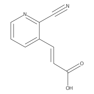 (2E)-3-(2-Cyano-3-pyridinyl)-2-propenoic acid结构式