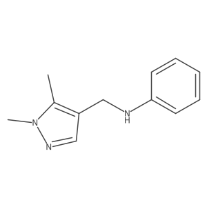 N-[(1,5-Dimethyl-1H-pyrazol-4-yl)methyl]aniline结构式