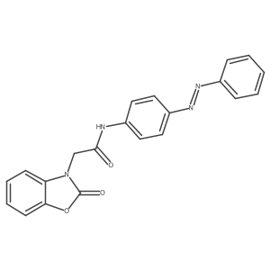 3(2H)-Benzoxazoleacetamide, 2-oxo-N-[4-(2-phenyldiazenyl)phenyl]-结构式
