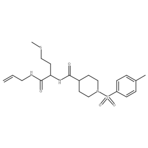 1-[(4-methylphenyl)sulfonyl]-N-[(2S)-4-(methylsulfanyl)-1-oxo-1-(prop-2-en-1-ylamino)butan-2-yl]piperidine-4-carboxamide Structure