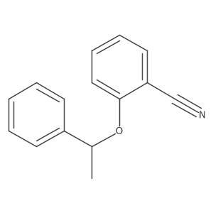 2-(1-Phenylethoxy)benzonitrile Structure