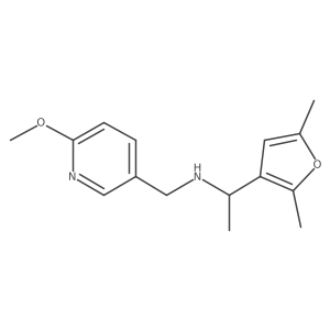 N-[1-(2,5-Dimethyl-3-furanyl)ethyl]-6-methoxy-3-pyridinemethanamine结构式