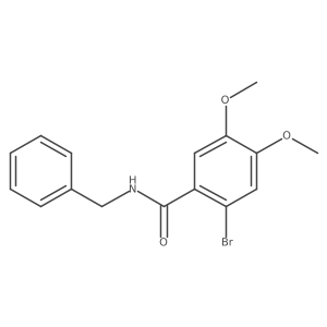 2-Bromo-4,5-dimethoxy-N-(phenylmethyl)benzamide结构式