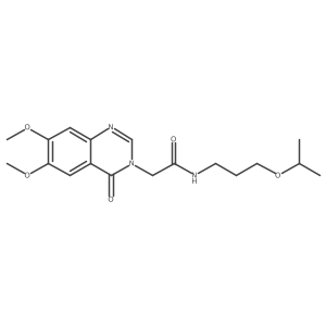 2-(6,7-dimethoxy-4-oxoquinazolin-3(4H)-yl)-N-[3-(propan-2-yloxy)propyl]acetamide结构式