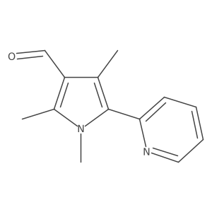 1H-Pyrrole-3-carboxaldehyde, 1,2,4-trimethyl-5-(2-pyridinyl)- Structure