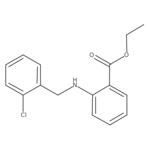 Ethyl 2-{[(2-chlorophenyl)methyl]amino}benzoate结构式