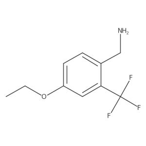 (4-Ethoxy-2-(trifluoromethyl)phenyl)methanamine结构式