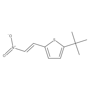 2-(1,1-Dimethylethyl)-5-(2-nitroethenyl)thiophene结构式