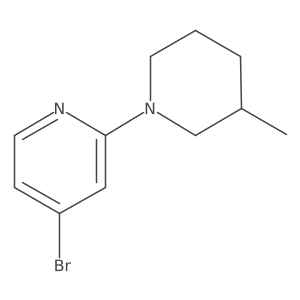 4-Bromo-2-(3-methylpiperidin-1-yl)pyridine Structure