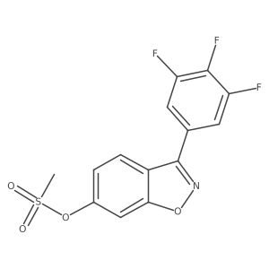 CS(=O)(=O)Oc1ccc2c(-c3cc(F)c(F)c(F)c3)noc2c1结构式