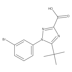 1-(3-Bromophenyl)-5-tert-butyl-1H-1,2,4-triazole-3-carboxylic acid Structure