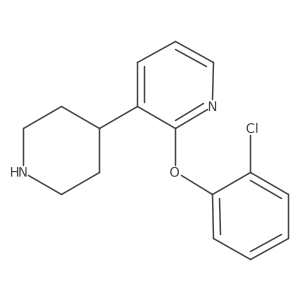 2-(2-Chlorophenoxy)-3-(piperidin-4-yl)pyridine结构式