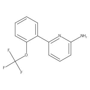2-Amino-6-(2-(trifluoromethoxy)phenyl)pyridine结构式