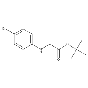 Tert-butyl (4-bromo-2-methylphenyl)glycinate结构式