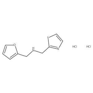 (2-Furylmethyl)(1,3-thiazol-2-ylmethyl)amine dihydrochloride Structure