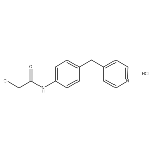 2-chloro-N-[4-(pyridin-4-ylmethyl)phenyl]acetamide hydrochloride结构式